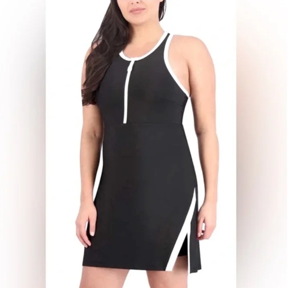NWT Sage Black and White One-Piece Swimsuit Size S